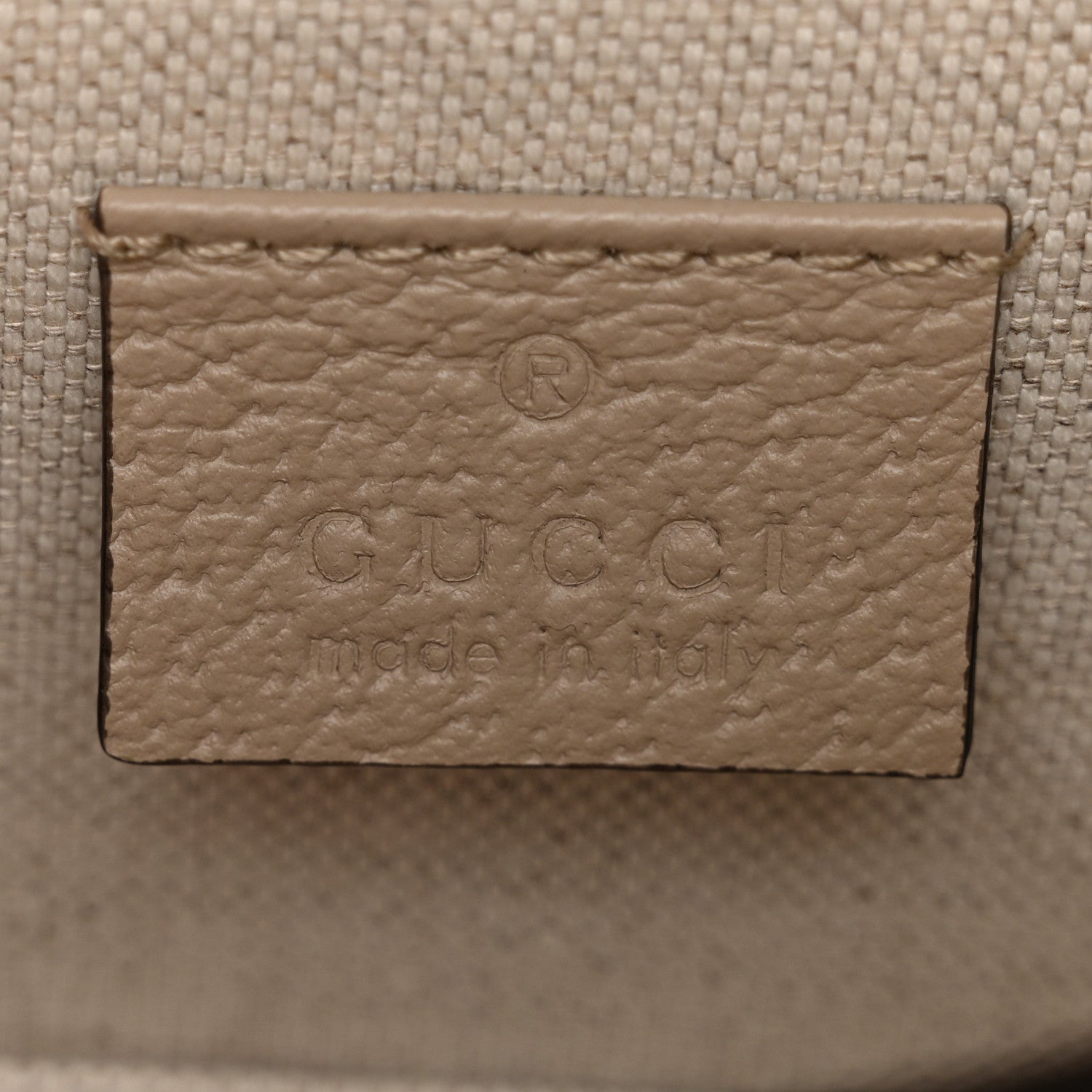 GG Supreme Monogram Textured Dollar Calfskin Mini Horsebit 1955 Shoulder Bag Beige Mystic White Oatmeal
