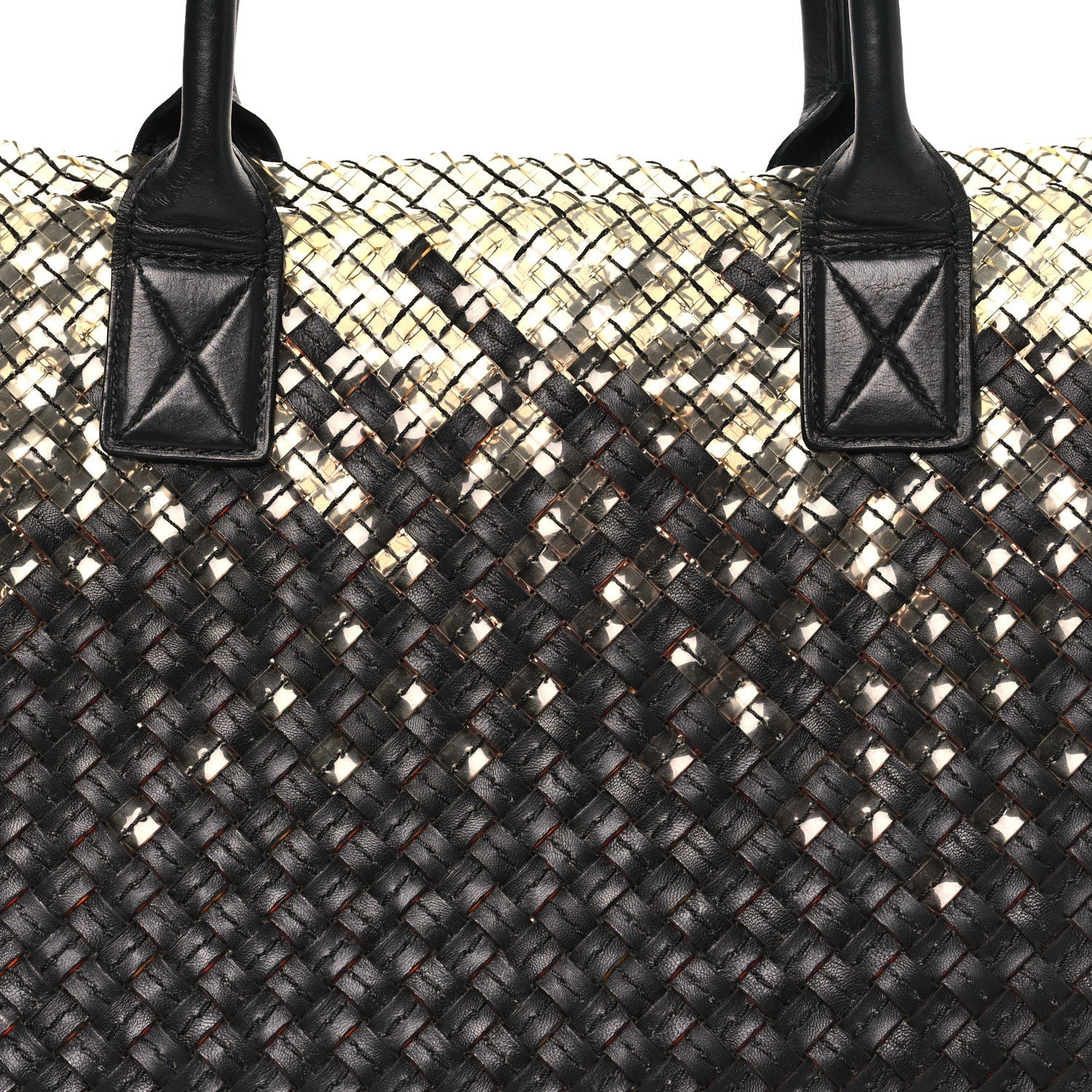 Nappa Intrecciato PVC Medium Cabat Black