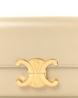 Natural Calfskin Triomphe Shoulder Bag Pampa