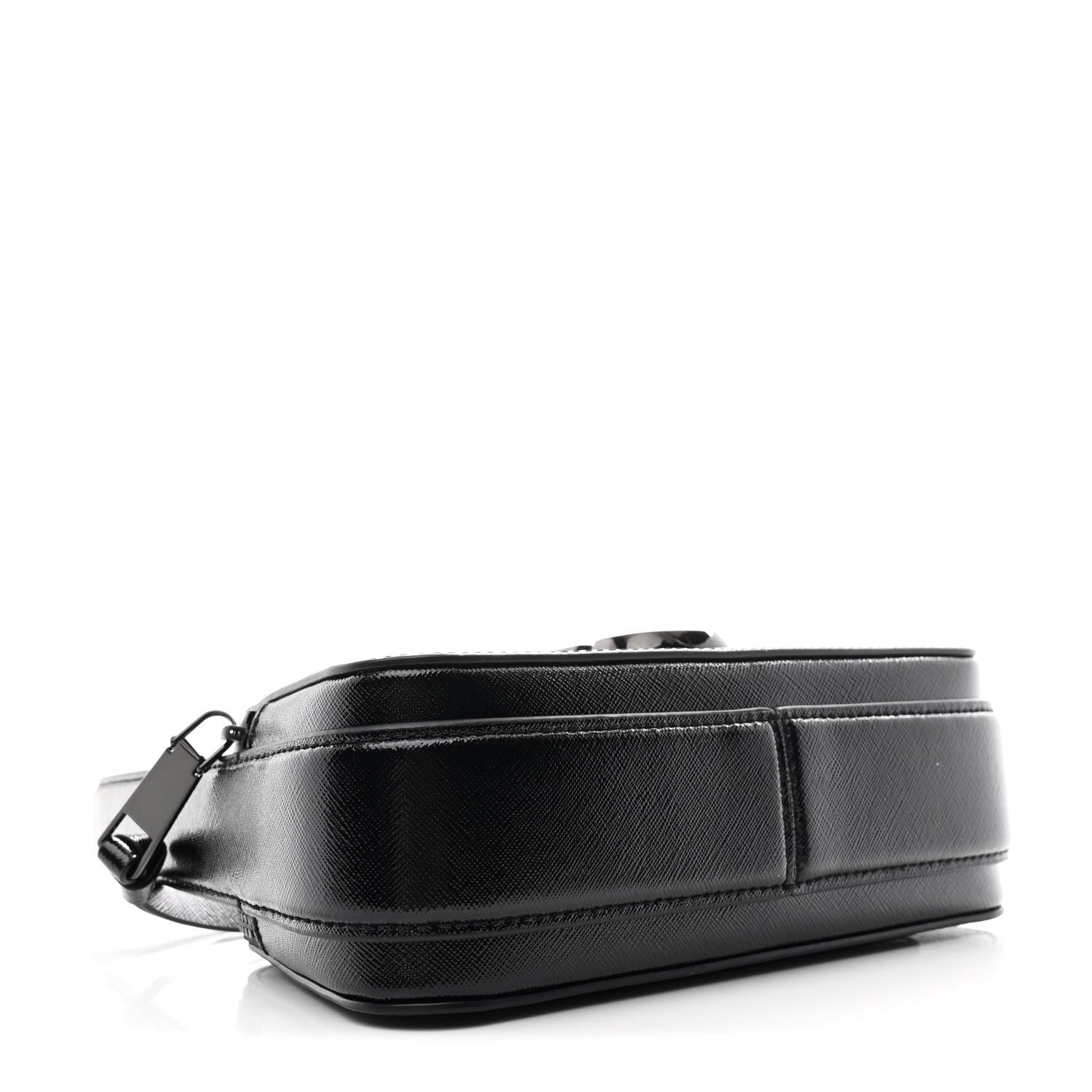 Saffiano Slingshot Shoulder Bag Black