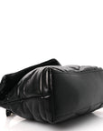 Lambskin Quilted Toy Loulou Puffer Monogram Monochrome Chain Satchel Black