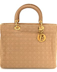 Nylon Cannage Large Lady D1OR Tan