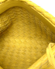 Nappa Intrecciato Fold Clutch Lemon