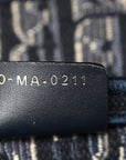 Velvet Oblique Saddle Bag Blue