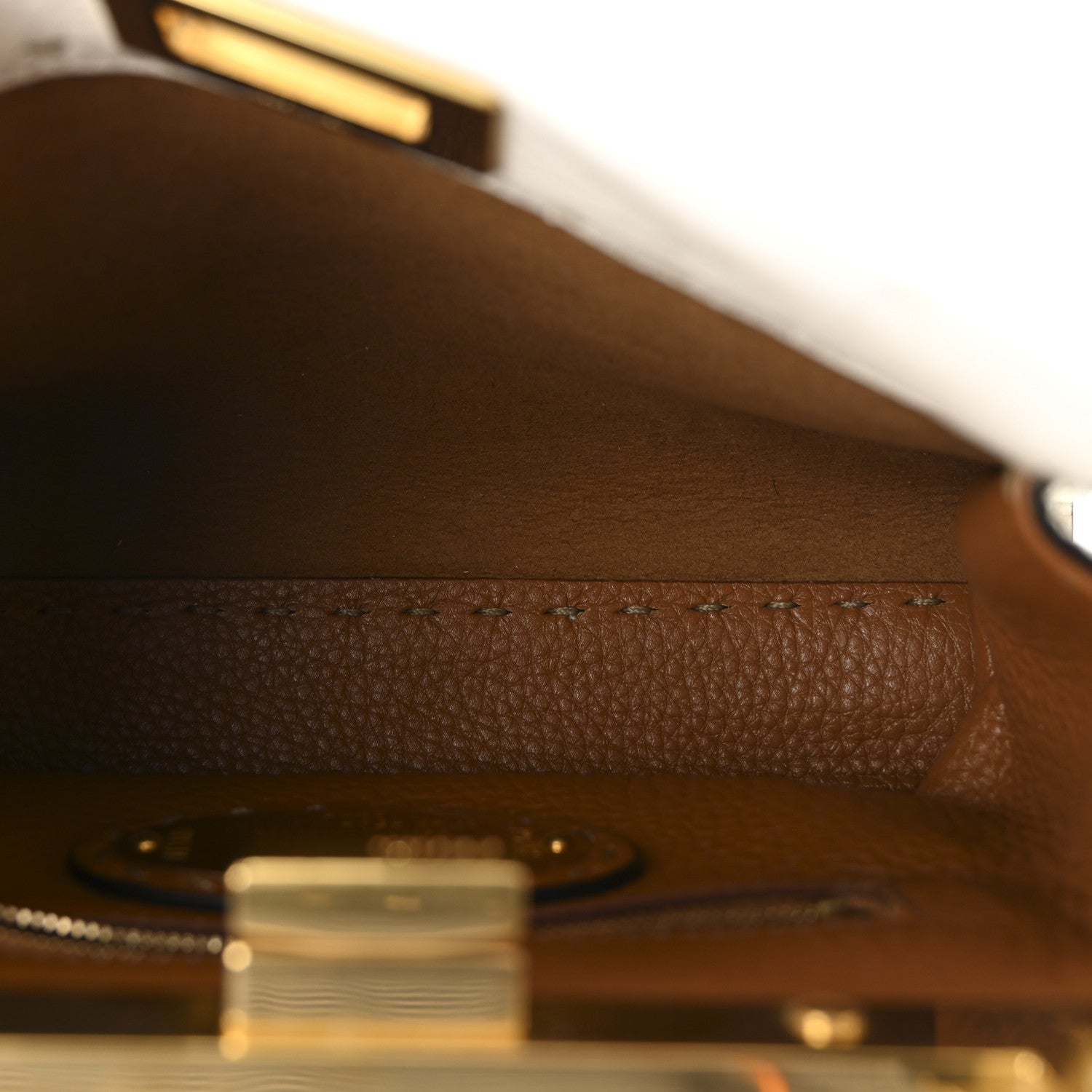 Cuoio Romano Selleria Tri-color Mini Peekaboo Iconic Satchel White Indaco Saddler