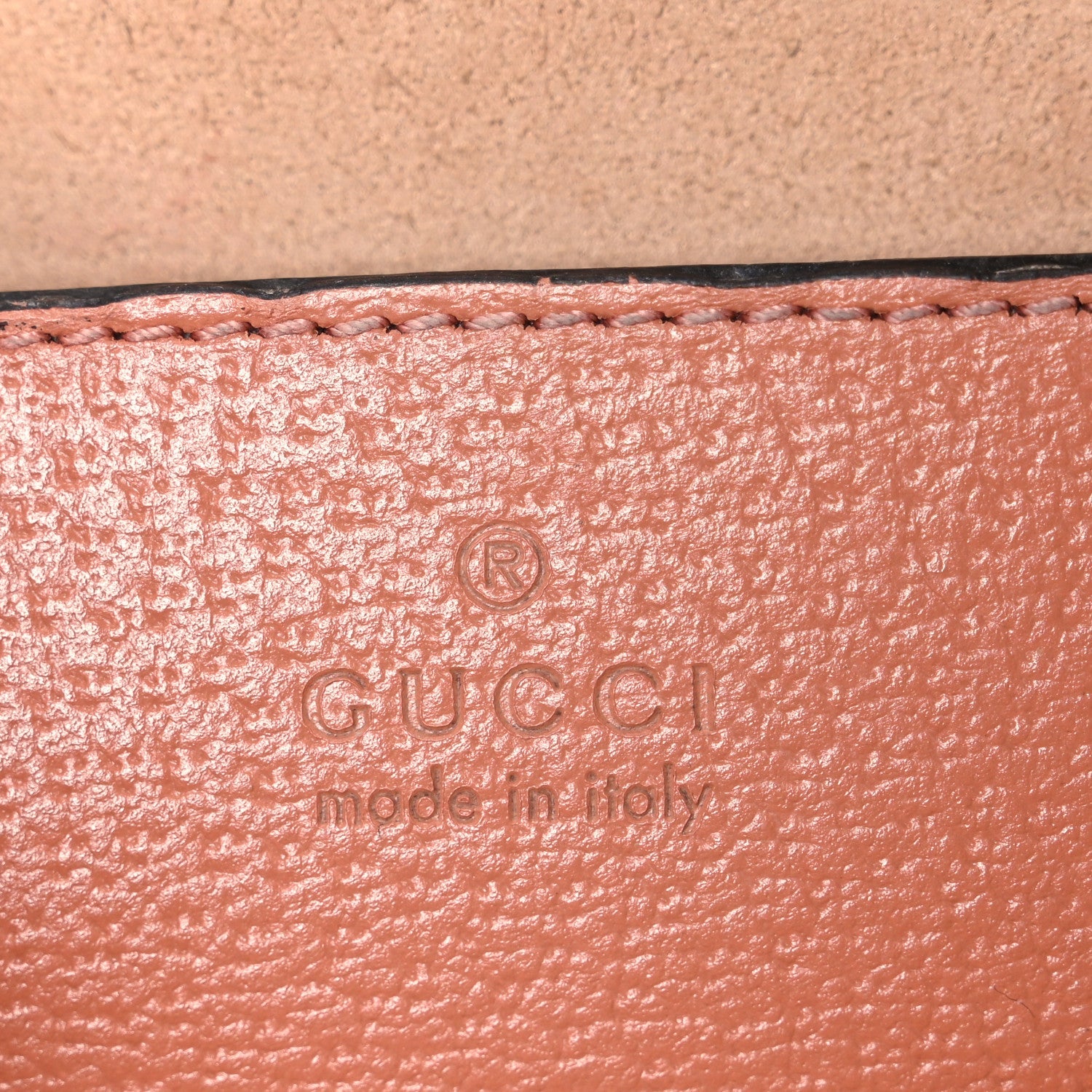 Monogram Textured Dollar Calfskin Small Ophidia Dome Shoulder Bag Cloche Rose Pink