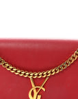 Grain De Poudre Medium Monogram Kate Satchel Red