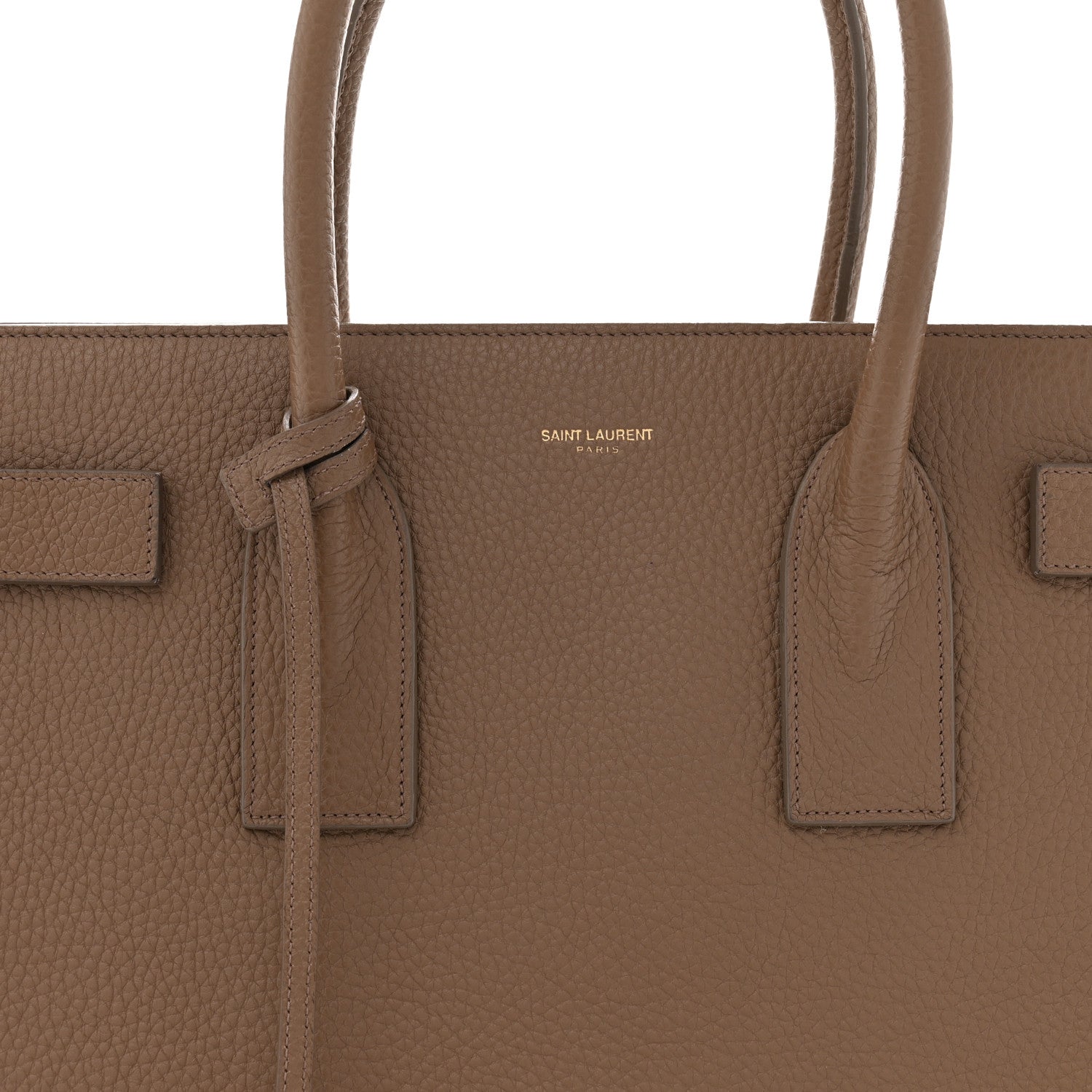 Grained Calfskin Large Sac de Jour Carryall Taupe
