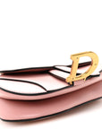 Smooth Calfskin Mini Saddle Bag Antique Pink