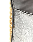 Galassia Small Padlock Shoulder Bag Argento