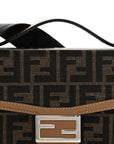 Recycled Fabric Jacquard Vitello King FF 1974 Baguette Soft Trunk Tobacco Moro Sand