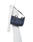 Saffiano Tessuto Nylon Shopping Tote Royal Blue