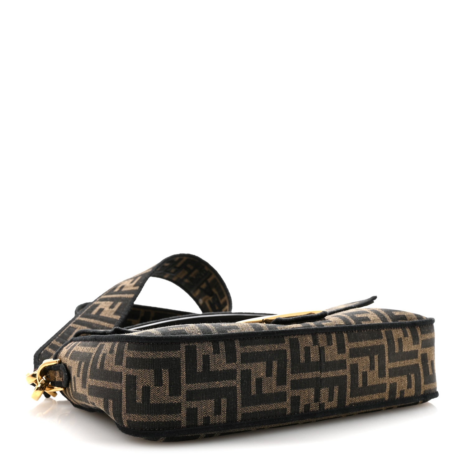 Fabric Jacquard FF 1974 Medium Baguette Tobacco Moro Black