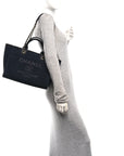 Mixed Fibers Small Deauville Tote Black
