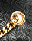 Grain De Poudre Medium Classic Monogram Kate Satchel Black