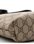 GG Supreme Monogram Web Messenger Bag Black