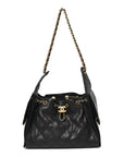 Caviar Quilted Small CHNL 25 Handbag Dark Navy