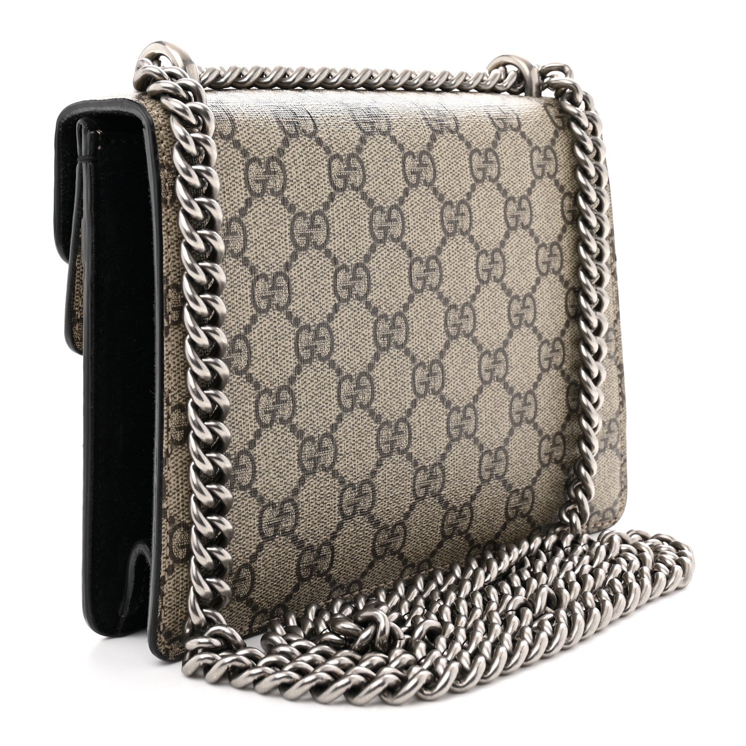 GG Supreme Monogram Mini Dionysus Shoulder Bag Black