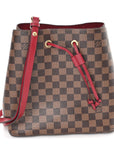 Damier Ebene Neonoe MM Cherry Berry
