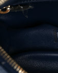 Caviar Quilted Filigree Waist Bag Blue