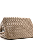 Nappa Intrecciato Large Andiamo Parachute Shoulder Bag Pinecone