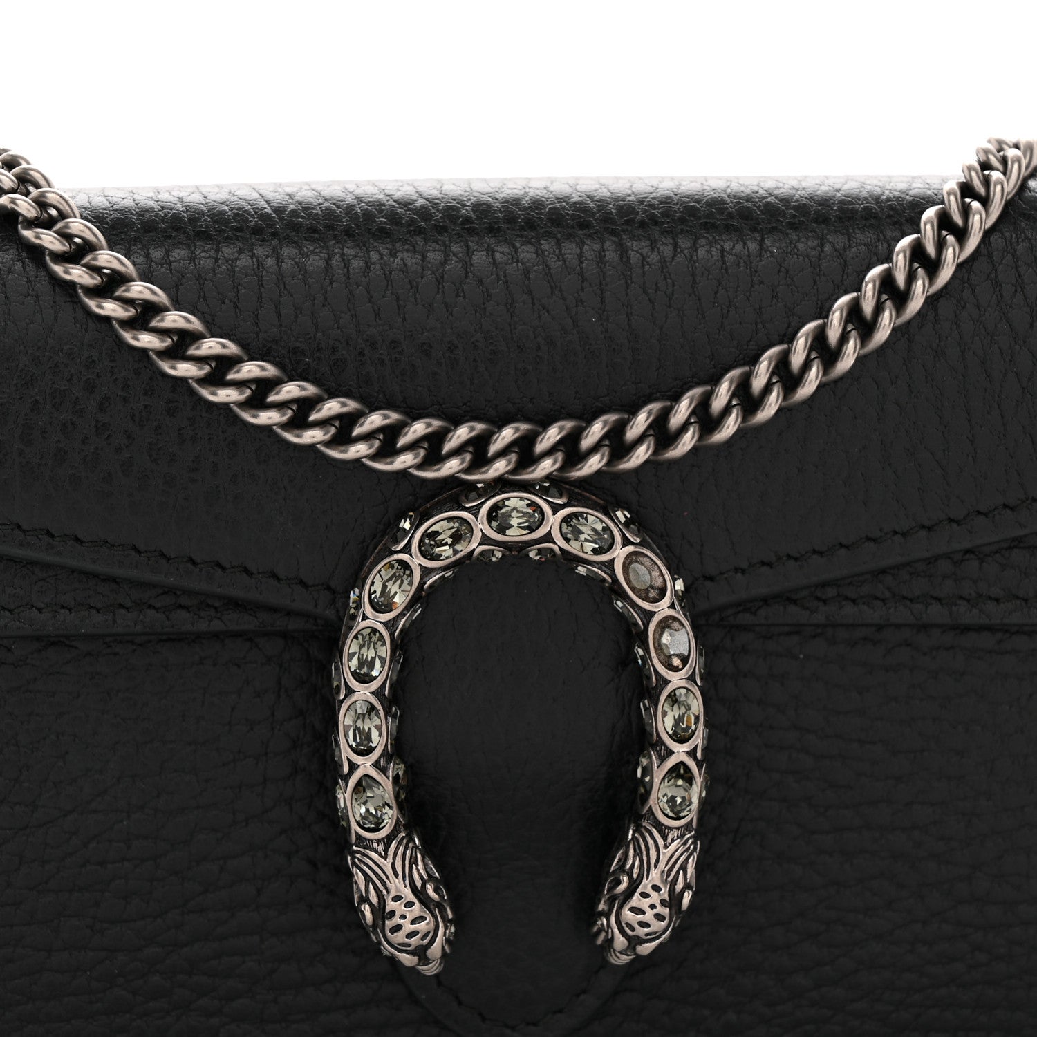 Calfskin Super Mini Dionysus Shoulder Bag Black