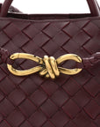 Nappa Intrecciato Small Andiamo Shoulder Bag Barolo