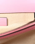 Moon Calfskin Web Medium Dionysus Bamboo Top Handle Bag Sugar Pink Blue Agata Hibiscus Red
