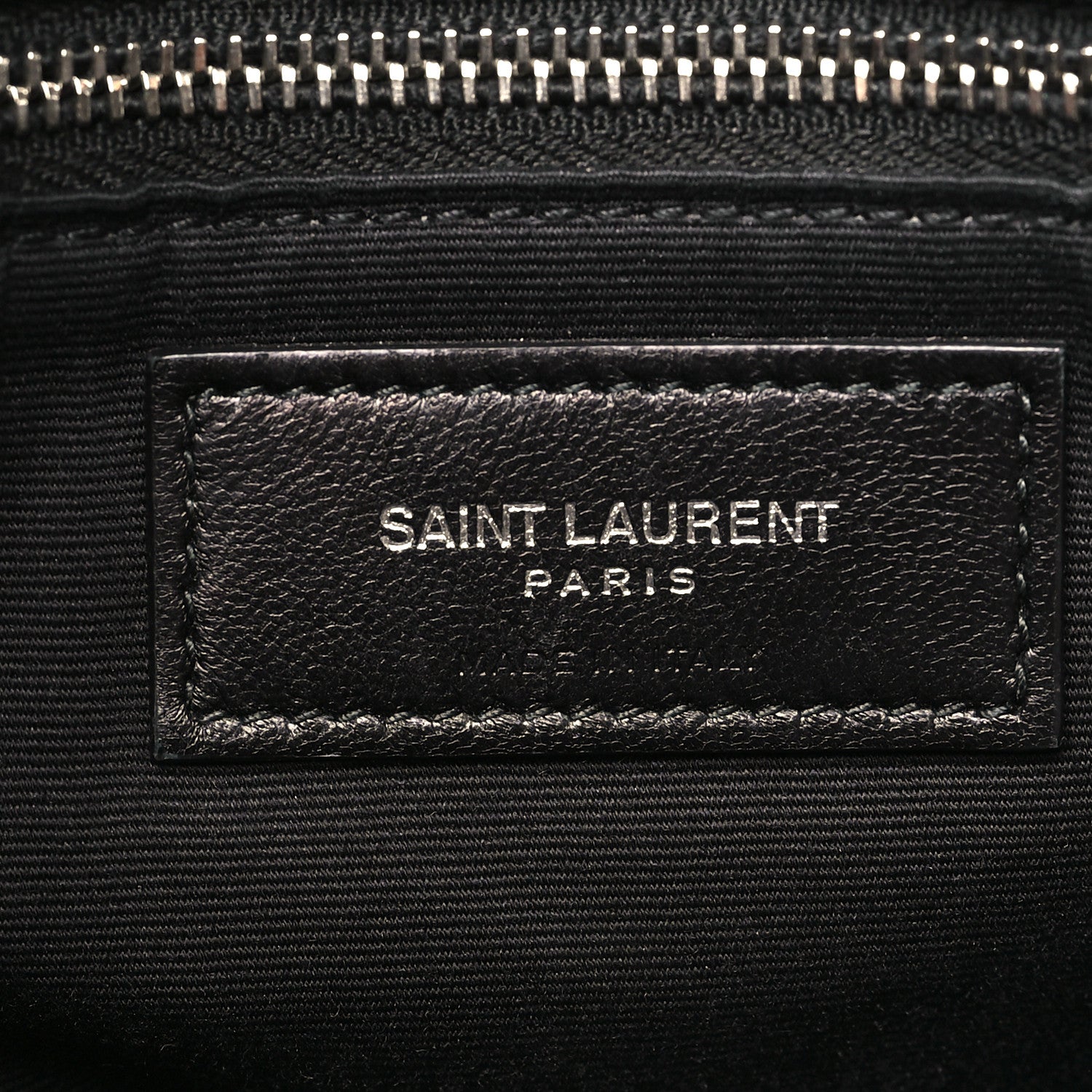 Calfskin Y Quilted Monogram Large Loulou Chain Satchel Black