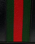 Calfskin GG Web Small Ophidia Dome Shoulder Bag Black