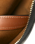 Triomphe Canvas Calfskin Ava Shoulder Bag Tan