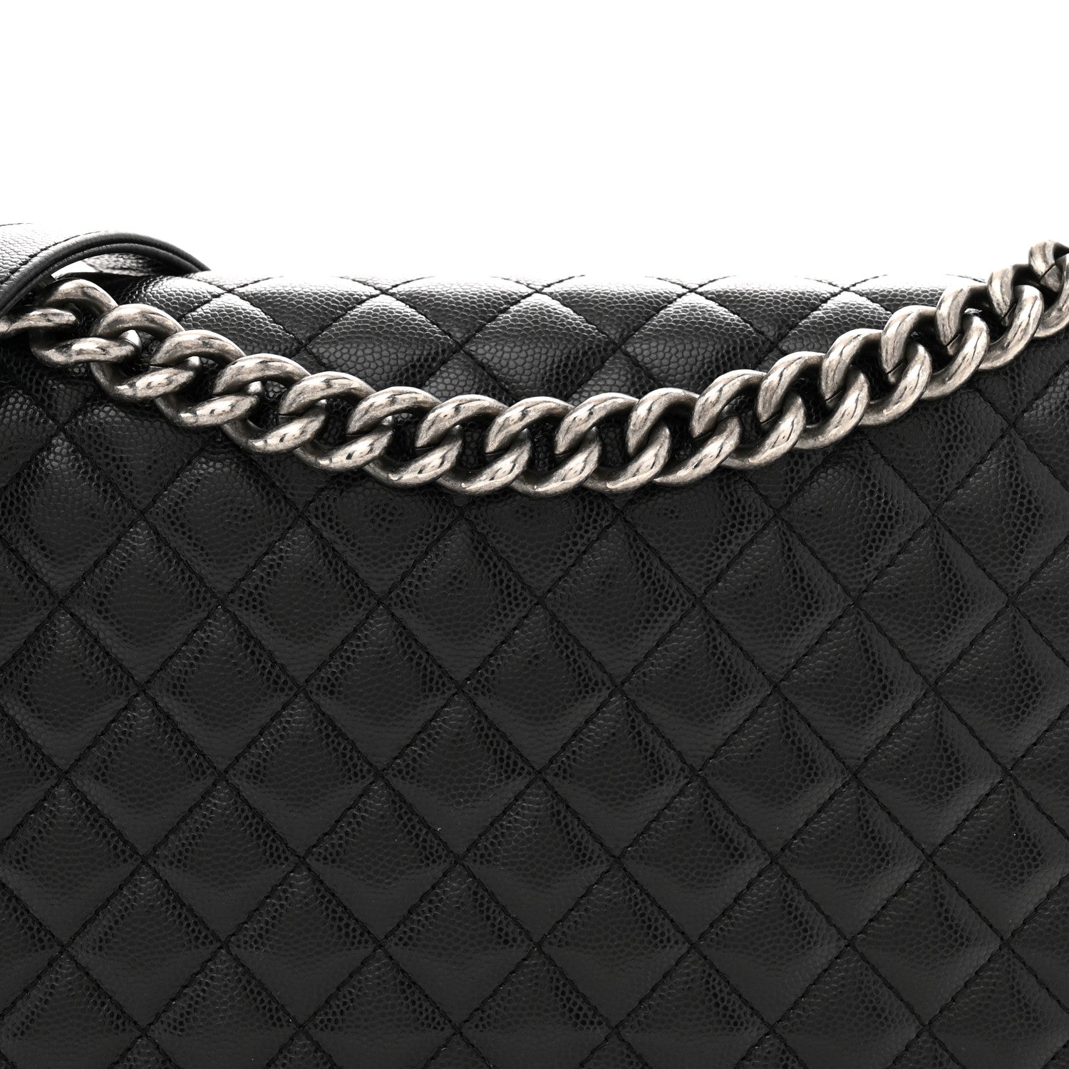 Caviar Quilted New Medium Boy Flap Black