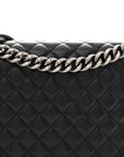 Caviar Quilted New Medium Boy Flap Black