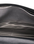 Lambskin Camellia Embossed Wallet on Chain WOC Black