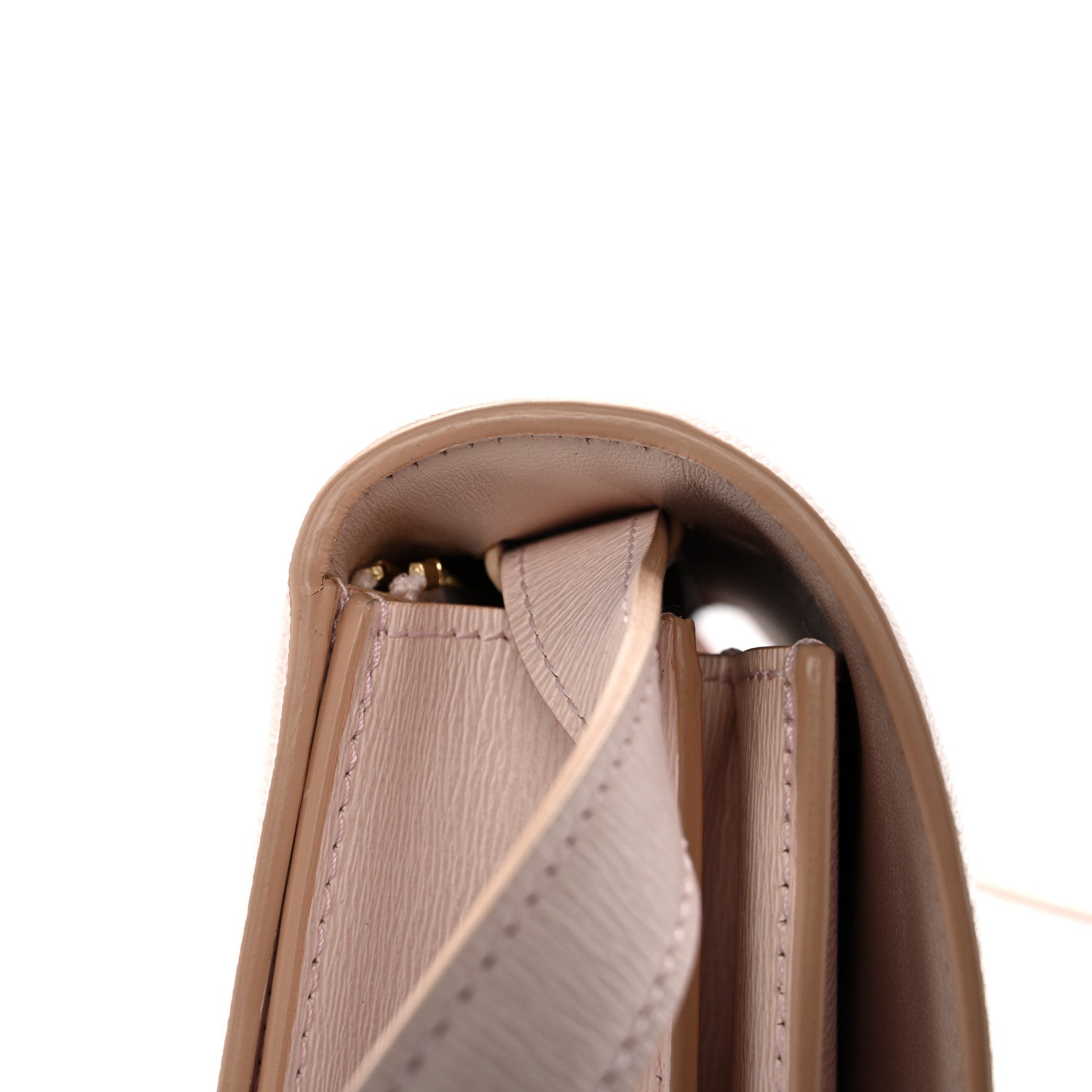 Liege Calfskin Medium Classic Box Flap Bag Pale Pink