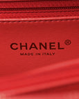Caviar Quilted Medium CC Filigree Vanity Case Red