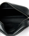 Calfskin Matelasse Monochrome Small GG Marmont Chain Shoulder Bag Black
