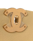 Calfskin Crochet Medium CHNL 19 Flap Yellow