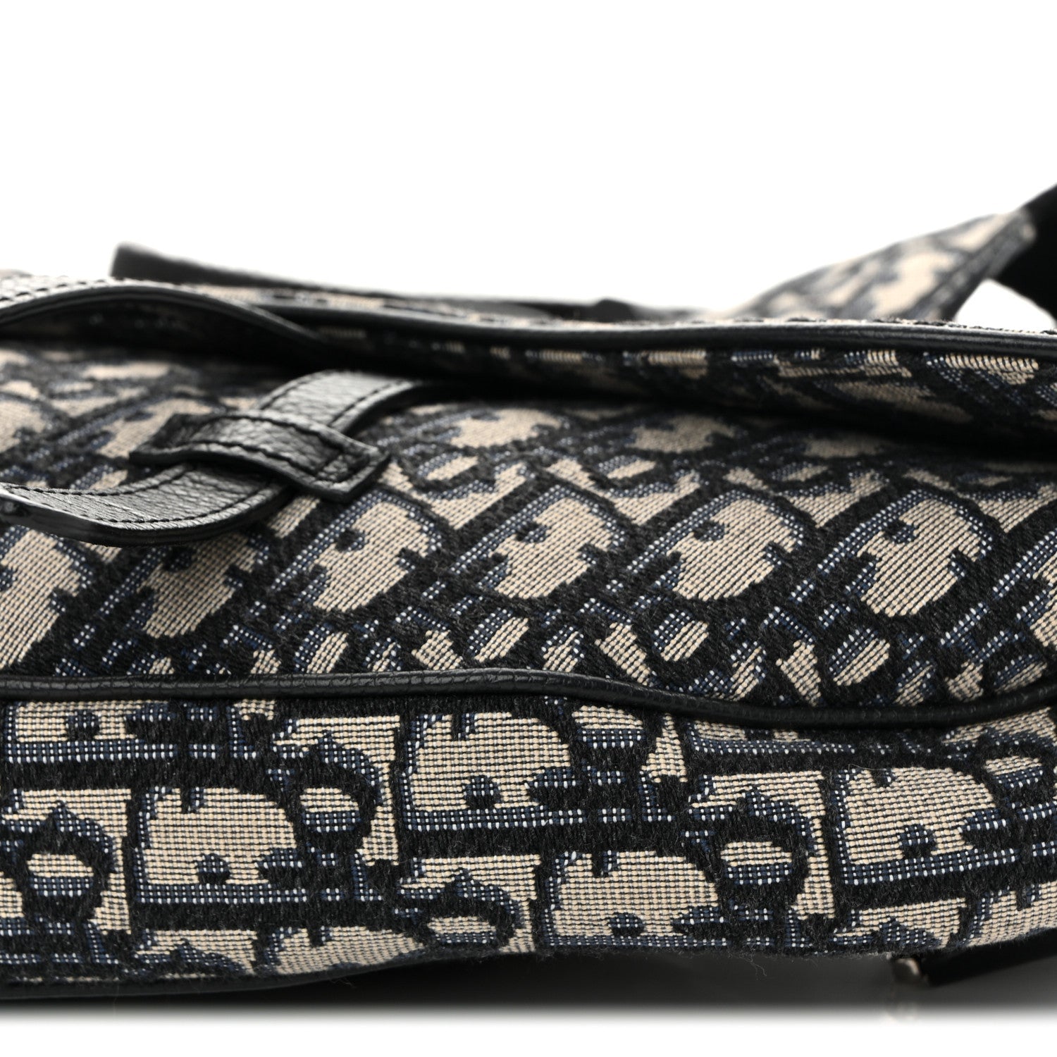 Oblique Mens Saddle Bag Blue