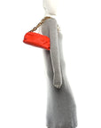 Calfskin The Pouch Chain Orange