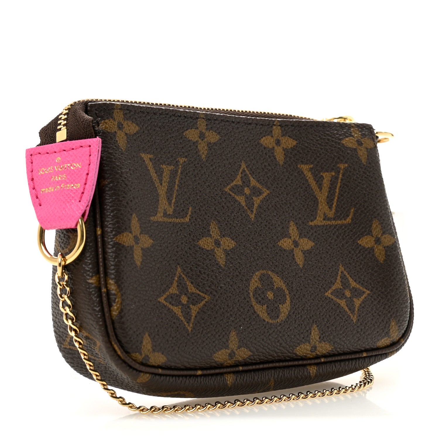 Monogram 2022 Christmas Animation Seoul Mini Pochette Accessories Fuchsia