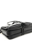 Nappa Intrecciato Small Double Pocket Flap Black