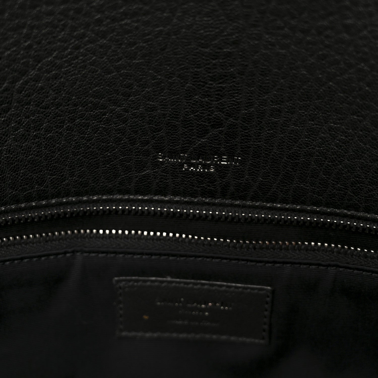 Grained Lambskin Monogram Large Niki Chain Satchel Black