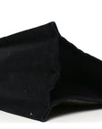 Embroidered Cotton Linen Rive Gauche Noe Tote Black Beige