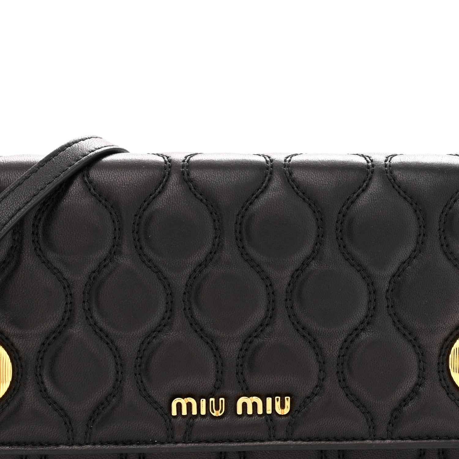 Nappa Padded Wallet On Chain Black