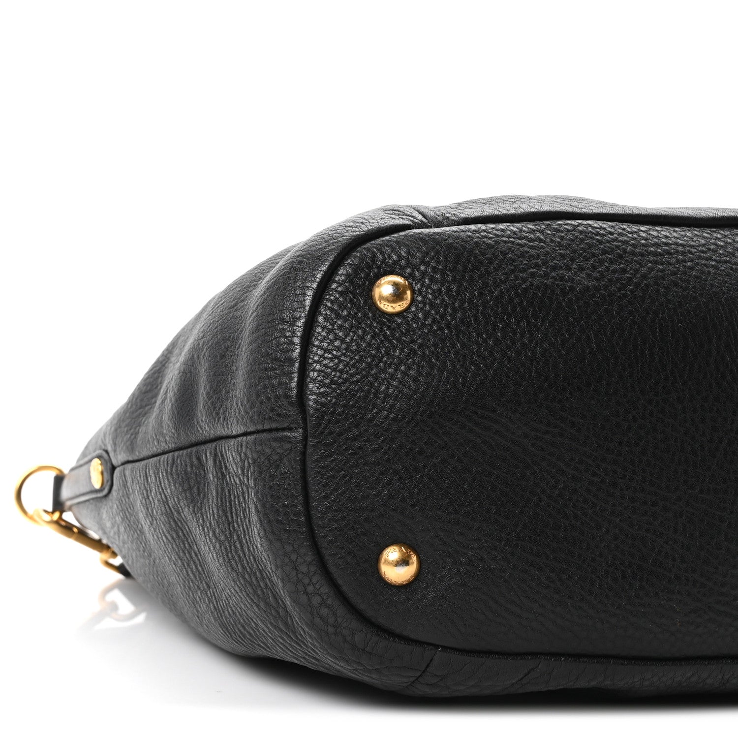 Vitello Daino Shopping Tote Black