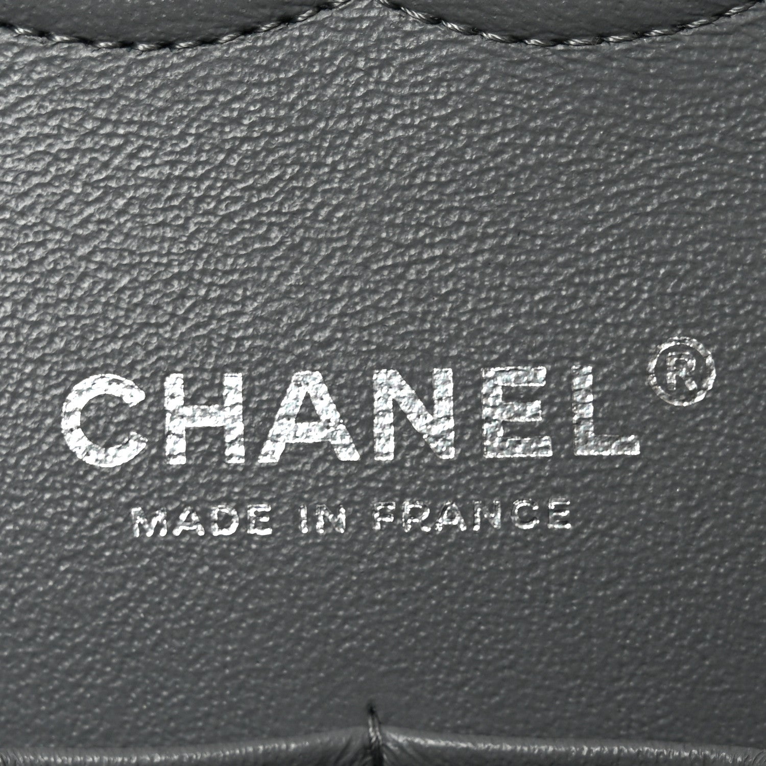 Caviar Quilted Medium Double Flap Grey