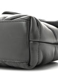Lambskin Quilted Toy Loulou Puffer Monogram Chain Satchel Fog