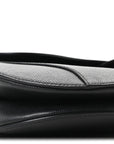 Grained Calfskin Saddle Bag Black