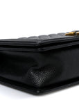 Caviar Quilted Medium Boy Flap Black